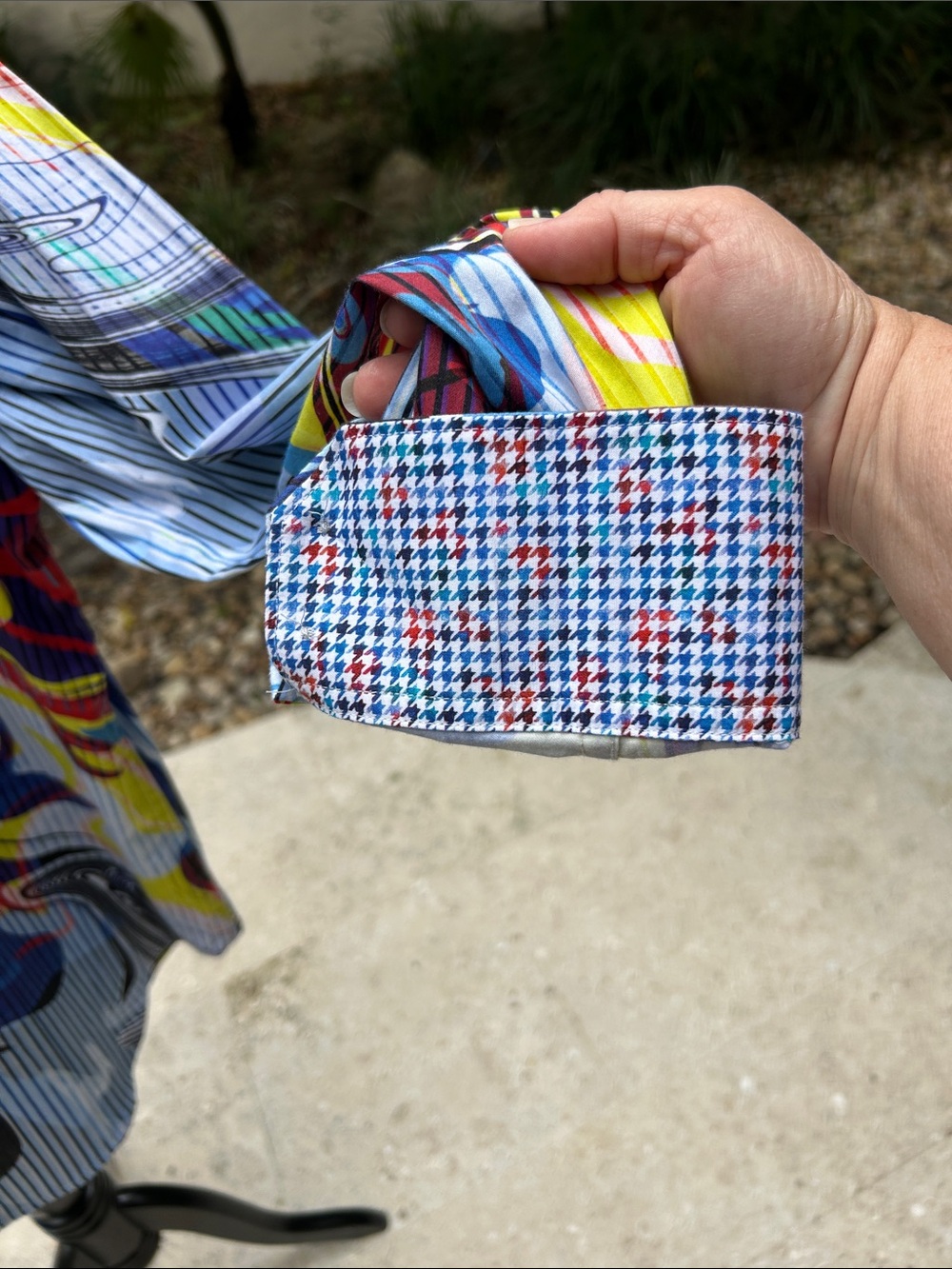 Robert Graham Multicolor Swirl Print Button-Down Shirt - Picture 4 of 11